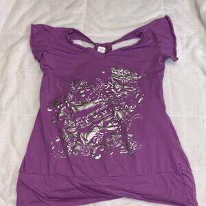 Purple y2k shirt